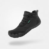 Barefoot winter boots wide toe box fleece-lined non-slip zero drop 4mm sole Will II Black adult Saguaro