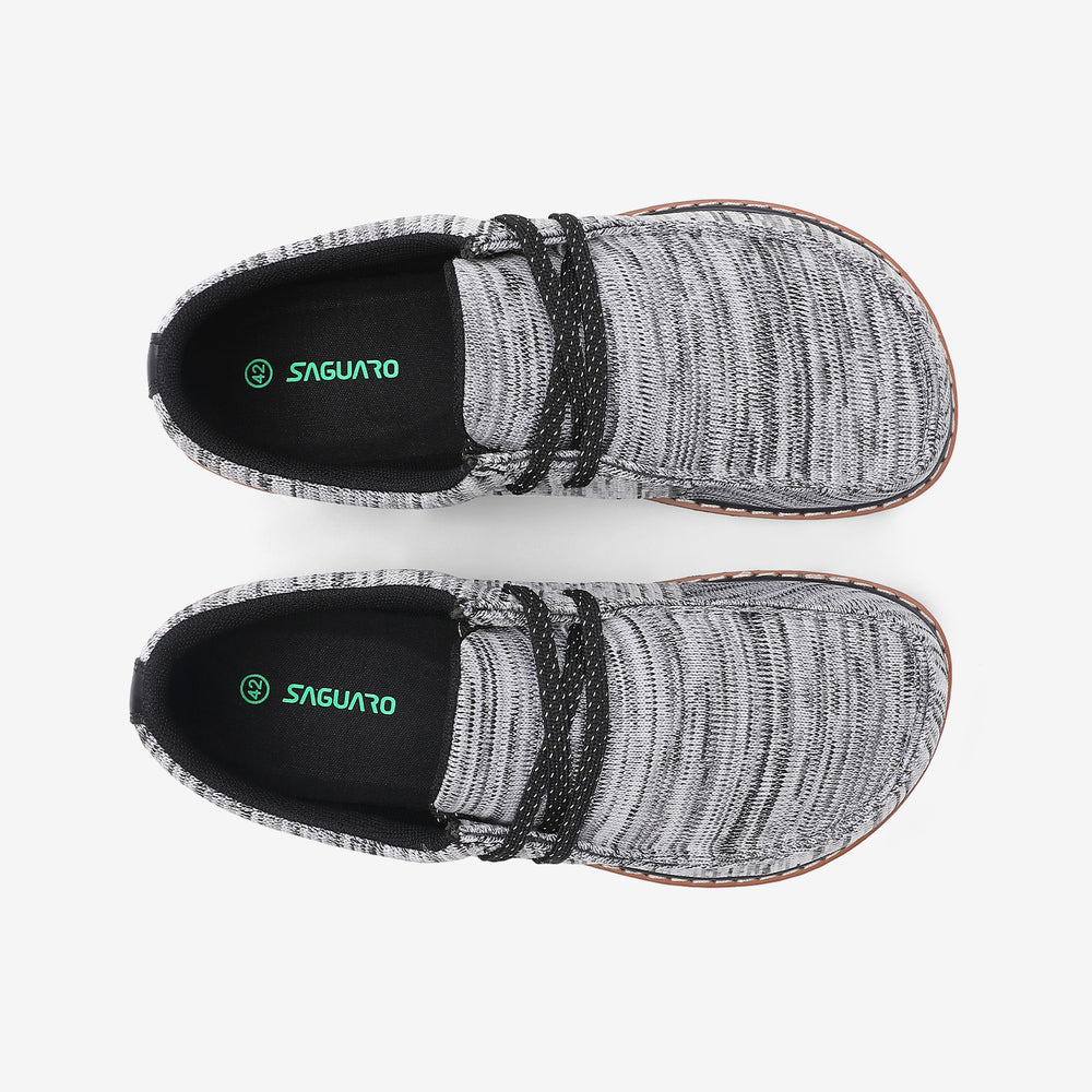 comfortable barefoot casual shoes with a minimalist knit upper
