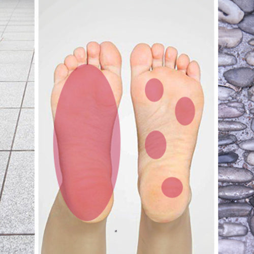 Why is it painful to wear barefoot shoes on uneven surfaces?
