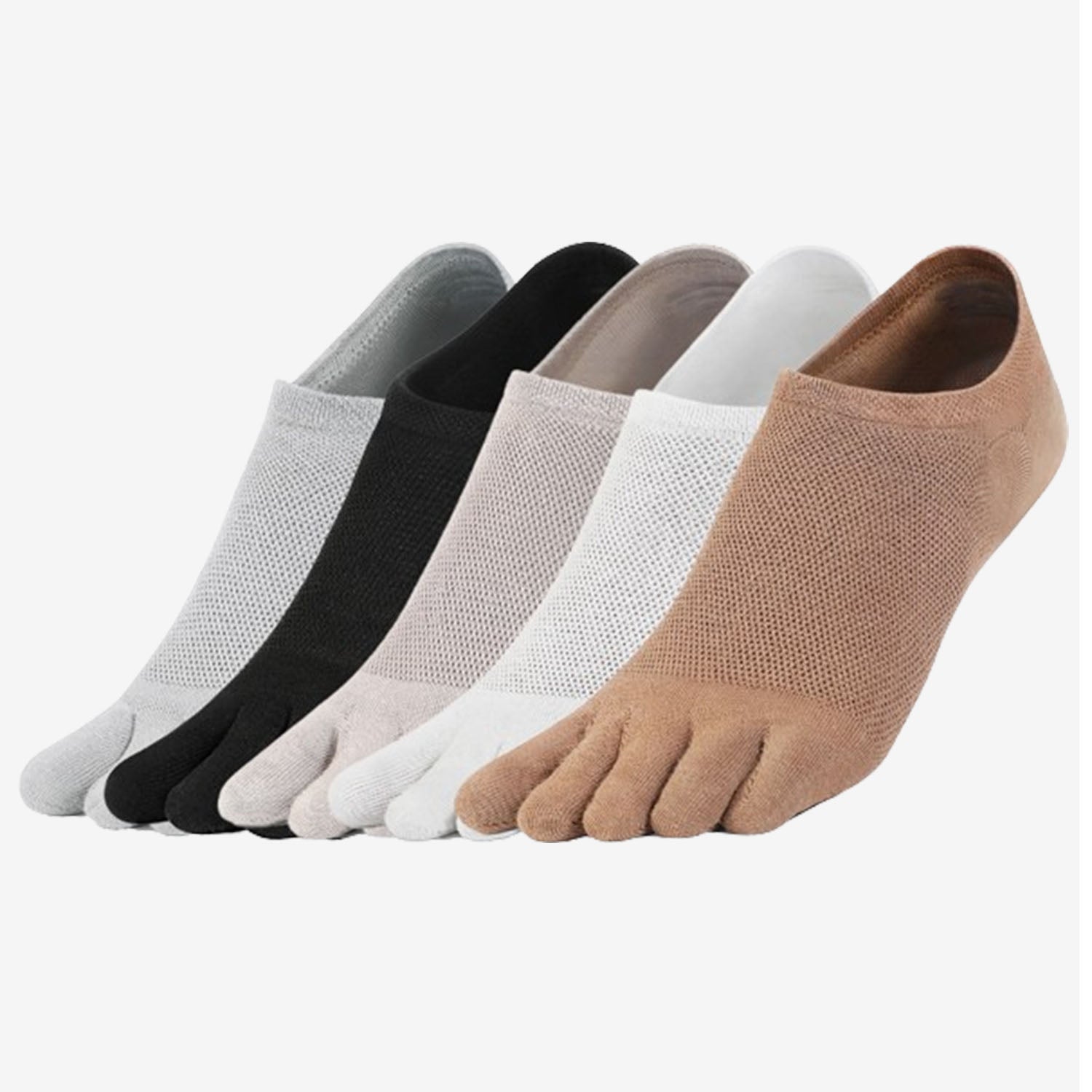 Toe Socks No Show - 5 Pairs