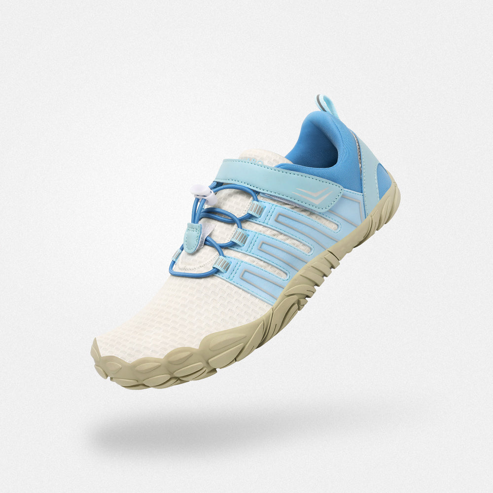 Training shoes barefoot zero drop sole, lightweight, 4mm sole Saguaro Vigor II light blue for adults