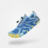 Tennis shoes lightweight Active II Blue 4mm flexible sole Adults-Saguaro