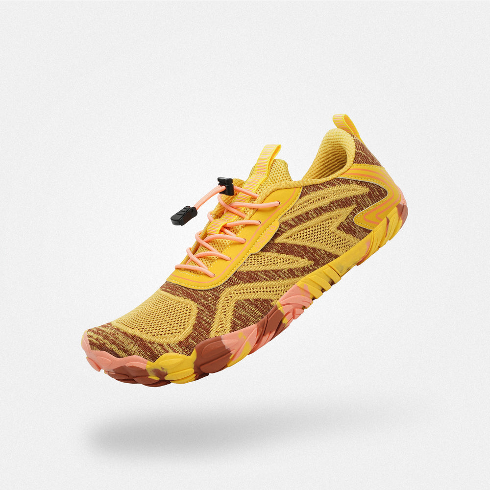 Trainers breathable Active II Yellow 4mm anatomical toe box Adults-Saguaro