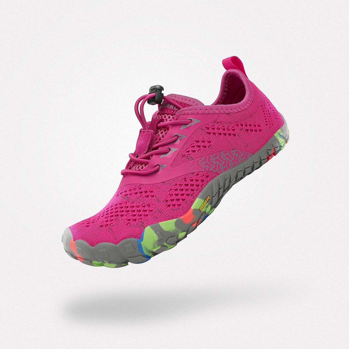 Girls tennis shoes barefoot zero drop sole, boys wide toe box trainers, 4mm sole, Saguaro Smart Ⅰ pink for kids