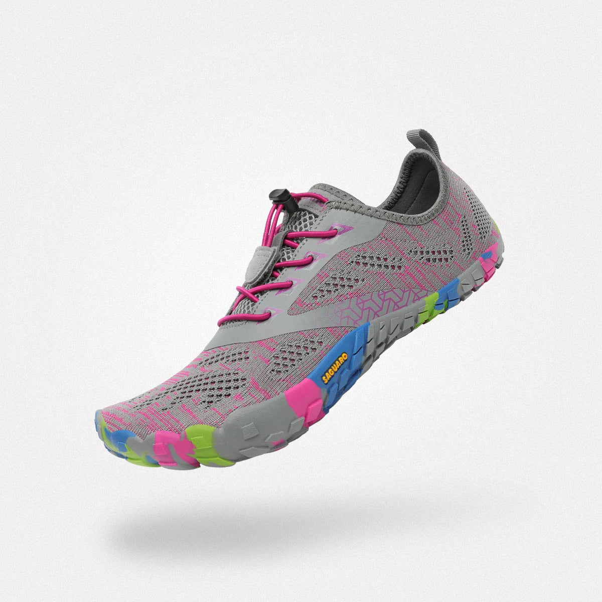 Sneaker barefoot zero drop sole, wide toe box, 4mm sole Saguaro Smart II pink for adults