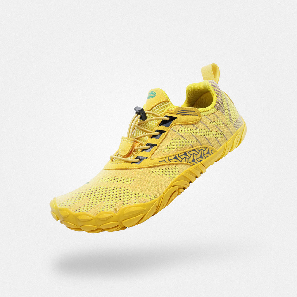 Gym shoes barefoot zero drop sole, non-slip, 4mm sole Saguaro Free Ⅰ yellow for adults