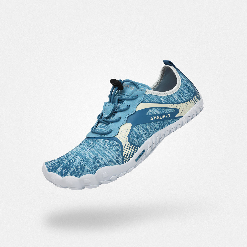 Breathable trainers barefoot zero drop sole, moisture-wicking, 4mm sole Saguaro Fast Ⅰ sky blue for adults