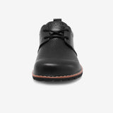 breathable leather shoes with wide toe box