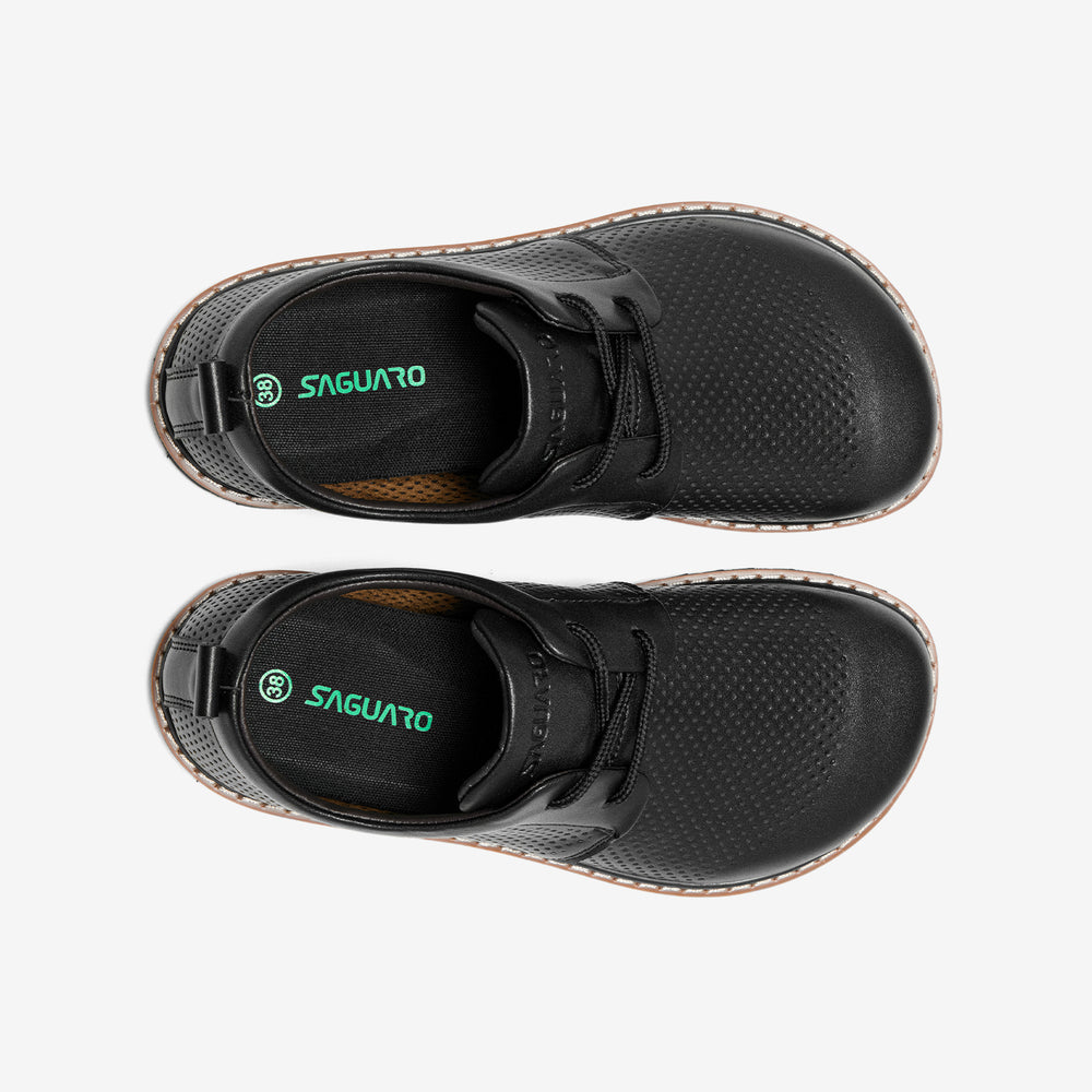 wide toe box leather shoes for natural movement