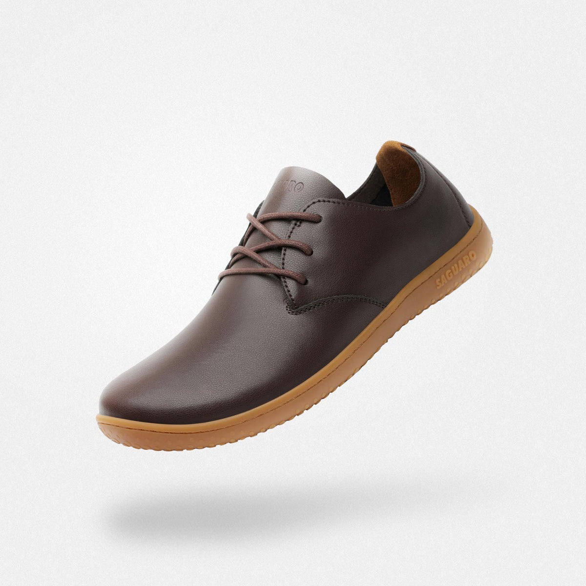 barefoot business shoes wide feet friendly formal comfortable zero drop 4mm sole Dream III Brown adult Saguaro
