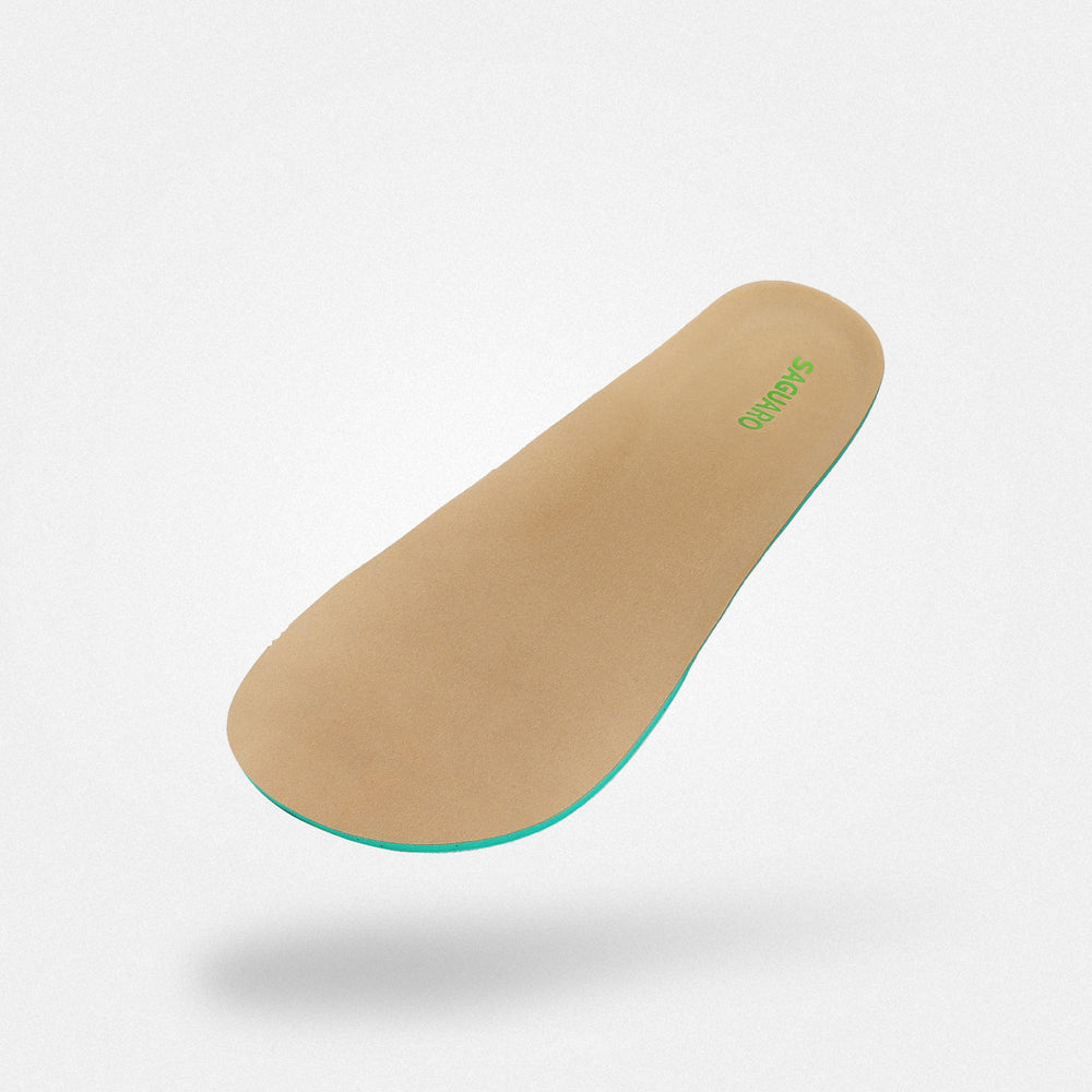 microfiber barefoot shoe insoles washable odor-resistant kids footbed Saguaro