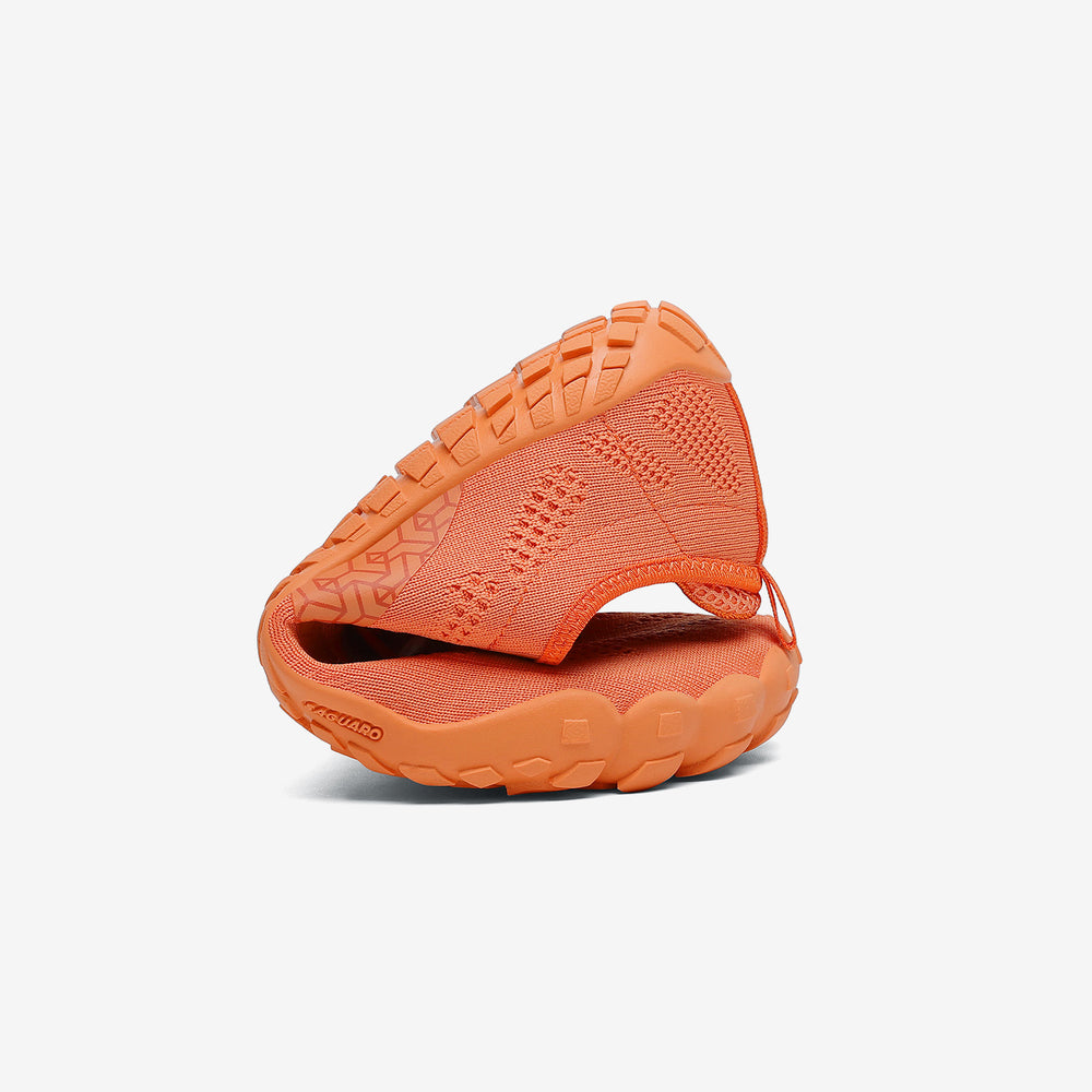 Folded gym shoes barefoot zero drop sole, wide toe box, 4mm sole Saguaro Smart Ⅰ orange for adults
