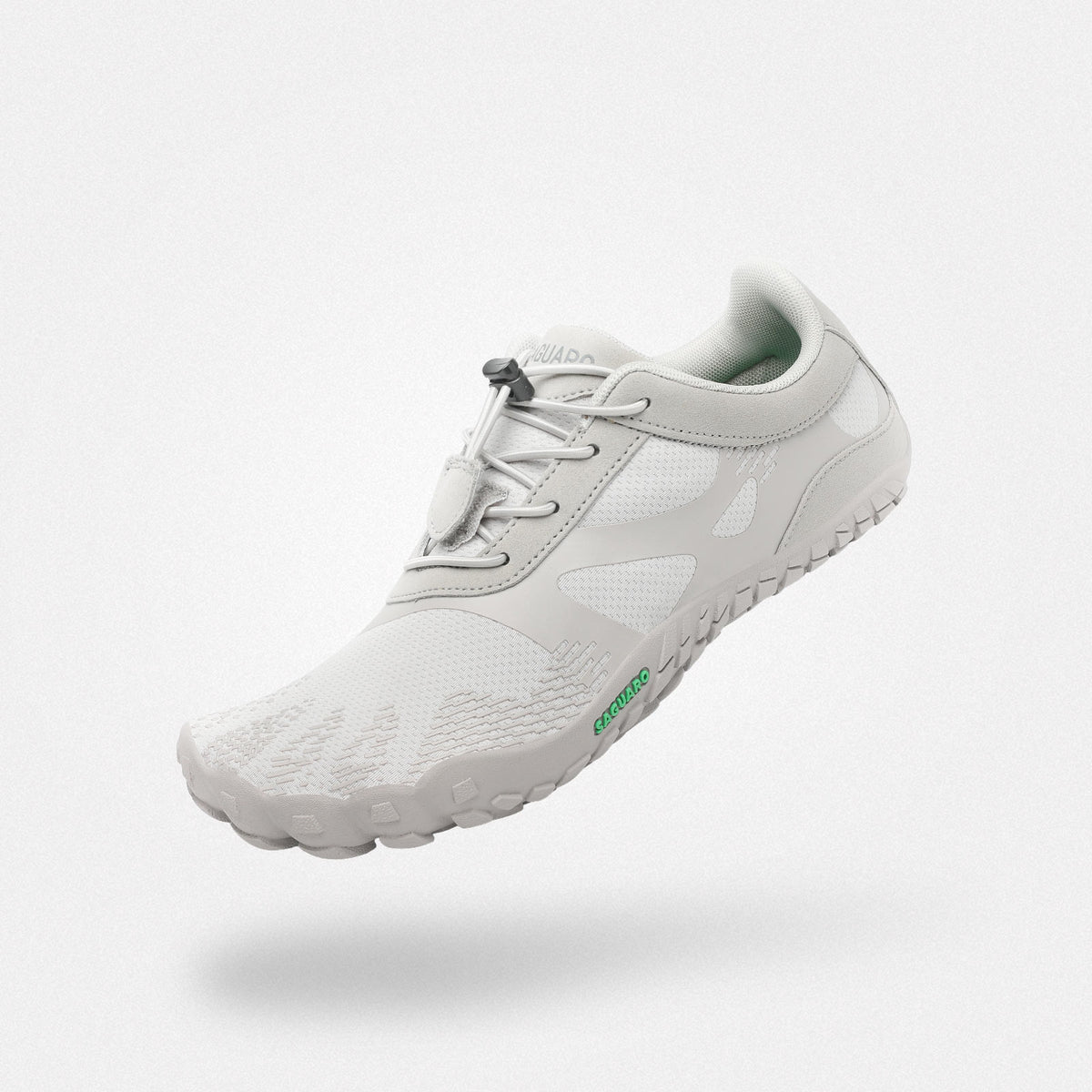 Walking shoes barefoot zero drop sole, machine washable, 4mm sole Saguaro Vitality III gray for adults