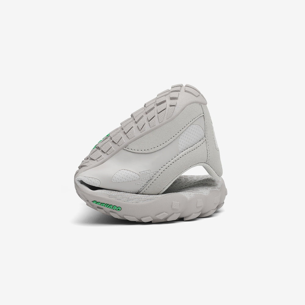 Folded walking shoes barefoot zero drop sole, machine washable, 4mm sole Saguaro Vitality III gray for adults