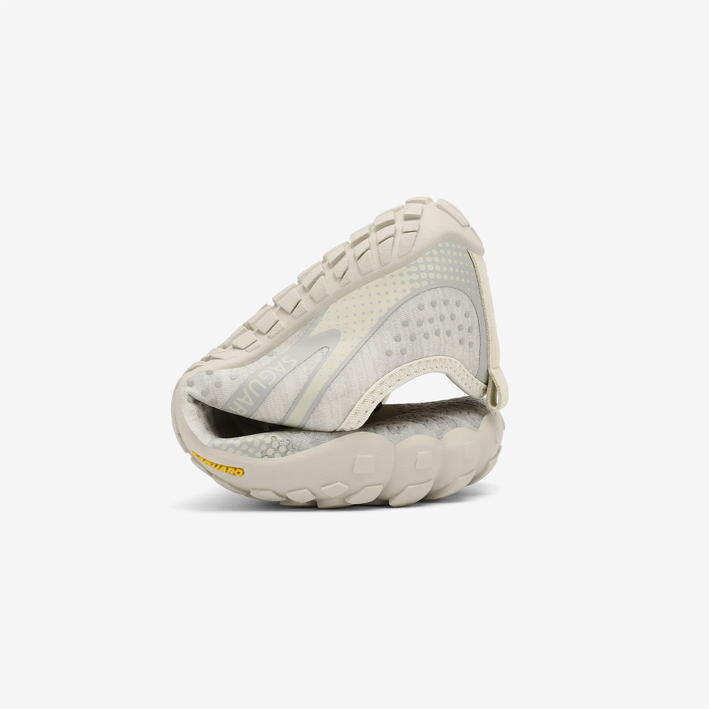 Plantar fasciitis shoes barefoot zero drop flexible sole, wide width swollen feet friendly, Saguaro Fast Ⅰ cream white for adults