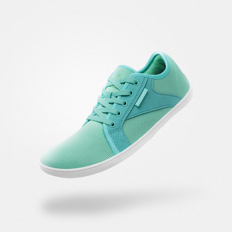 barefoot trainers wide feet friendly non-slip breathable zero drop 4mm sole Luck Ⅰ Cyan adult Saguaro