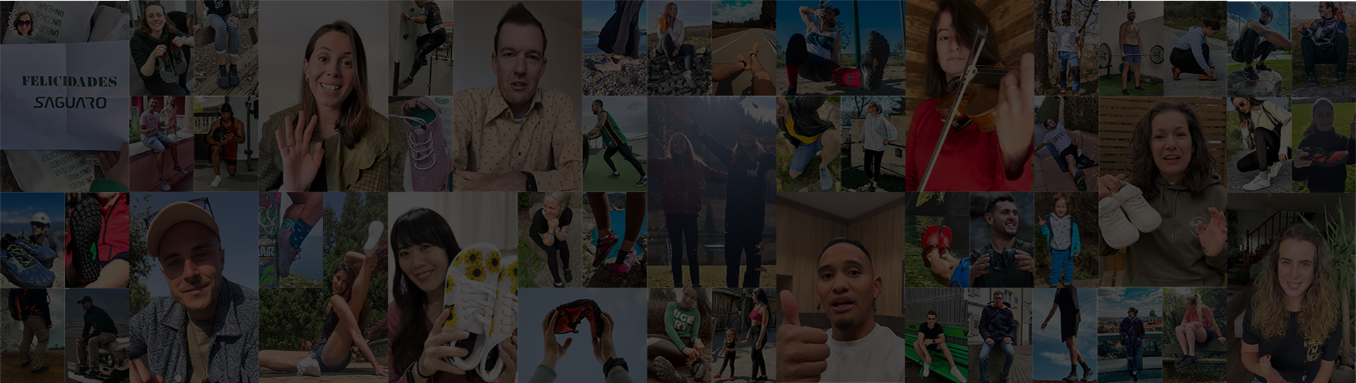 Community of people reconnecting with natural movement through barefoot shoes