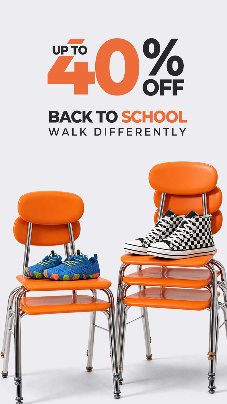 SAGUARO Back to School Sale 2026 with barefoot shoes designed for students, teachers, and families.